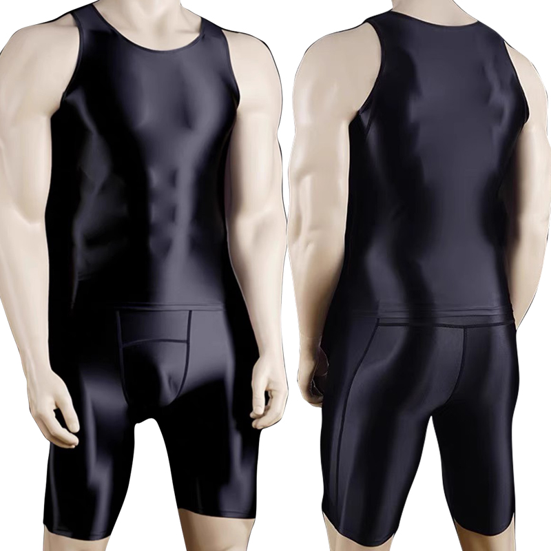 Men Thin Fitness vest Tights s - огляд і ціна Compression Shorts Athletes
