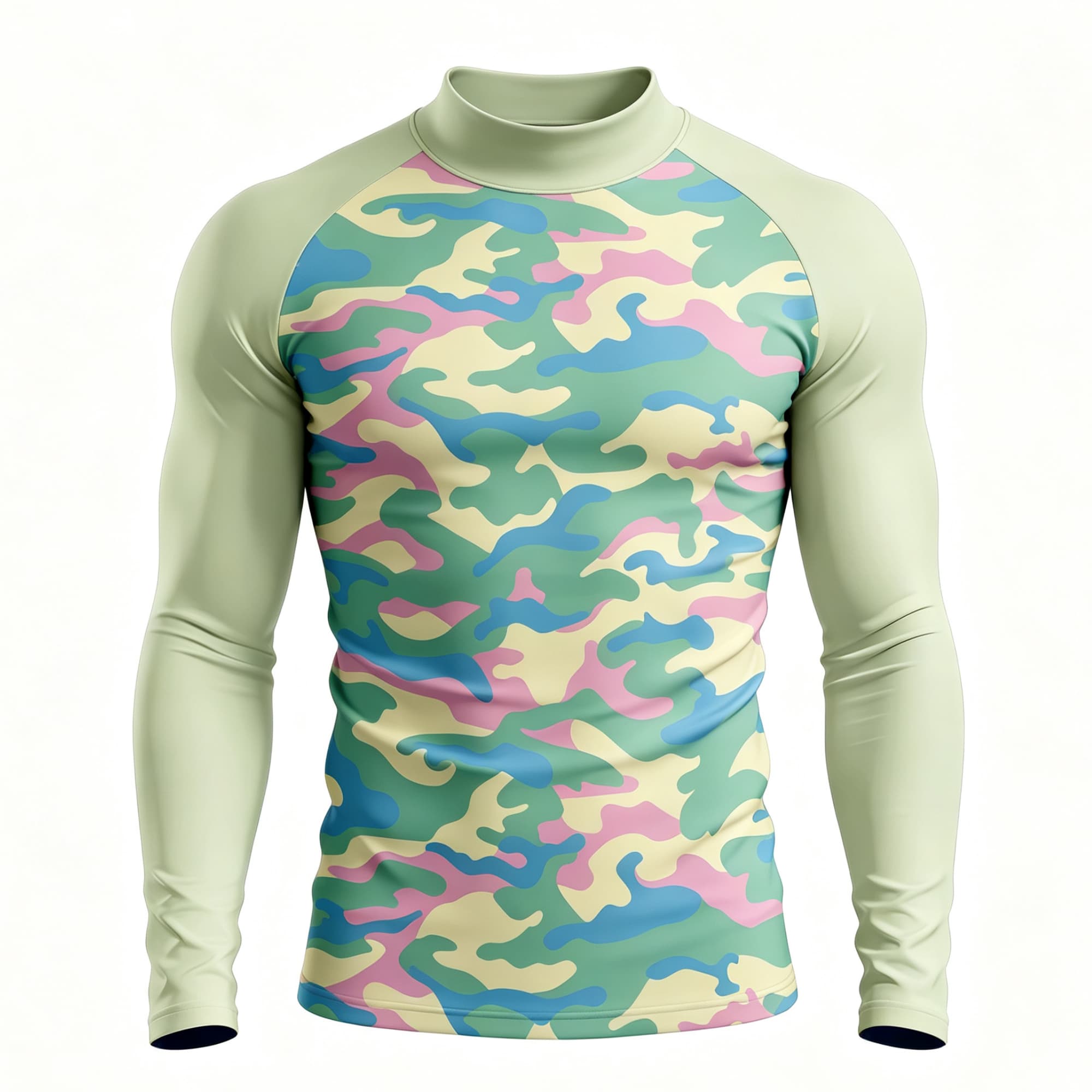 Men Pastel Camouflage Print Mo - огляд і ціна Base Layer Top