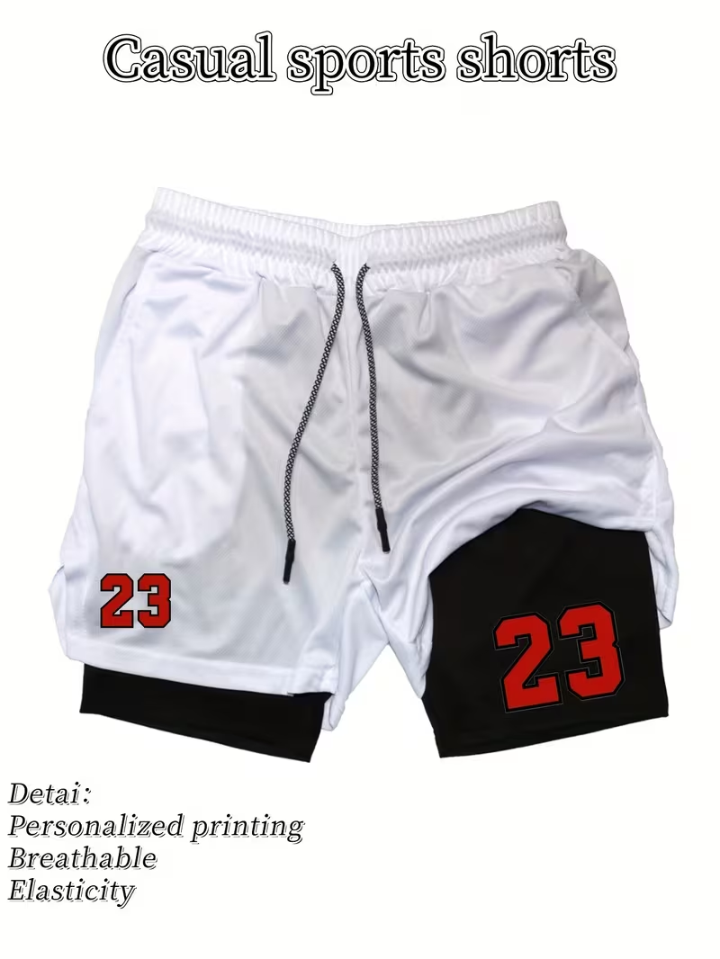 2026 New Men's Quick-Dry Doubl - огляд і ціна Compression Shorts Athletes
