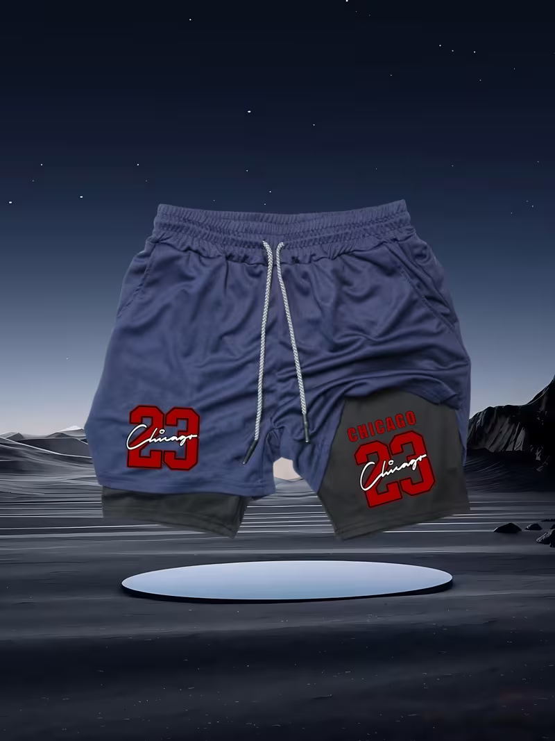2026 New Men's Quick-Dry Doubl - огляд і ціна Compression Shorts Athletes
