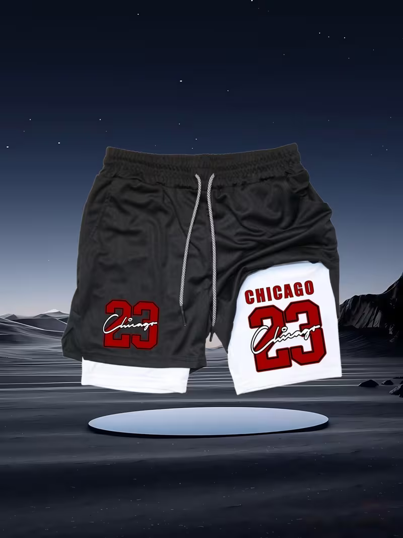 2026 New Men's Quick-Dry Doubl - огляд і ціна Compression Shorts Athletes