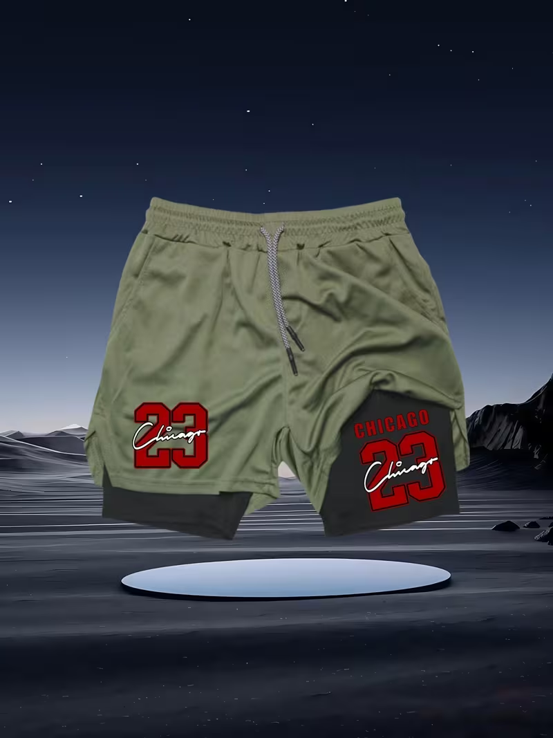 2026 New Men's Quick-Dry Doubl - огляд і ціна Compression Shorts Athletes