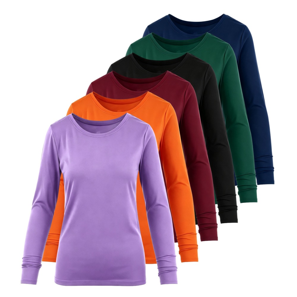 Crew Neck Long Sleeve Scrub Un - огляд і ціна Undershirt Crew Neck