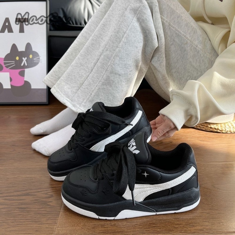 Women's Black White Leather Sk - огляд і ціна Vans Shoes Old Skool