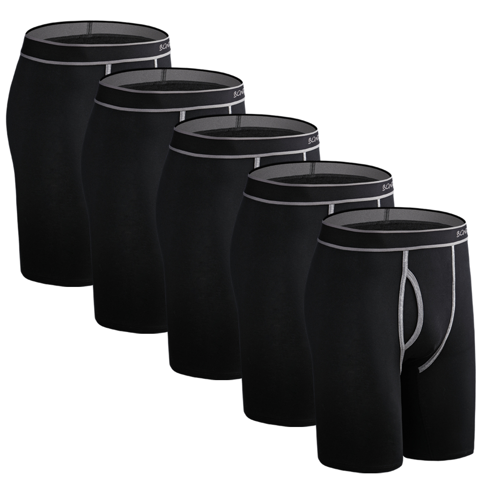 5pcs Long Boxer Mens Boxer Sho - огляд і ціна Boxer Brief Pack Cotton