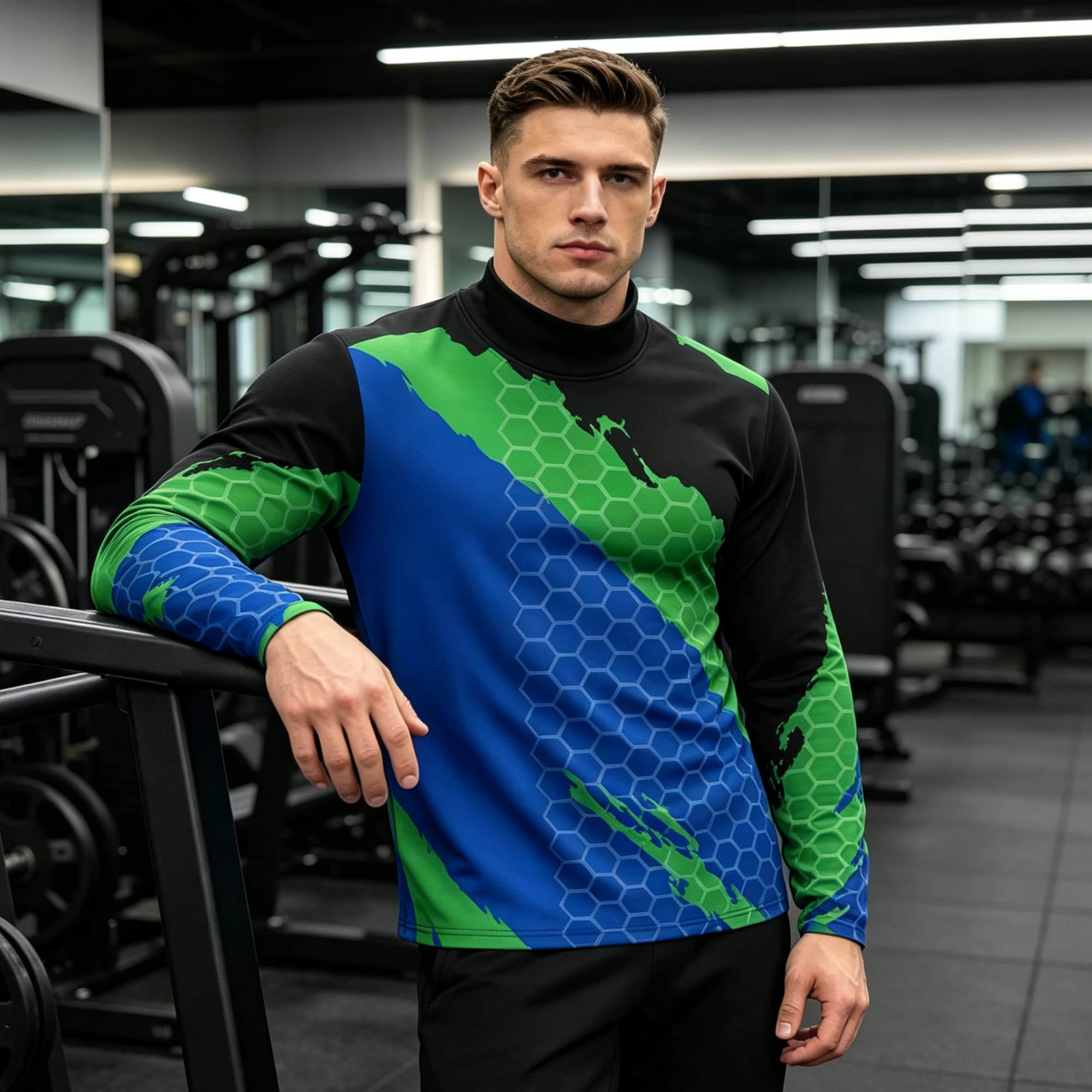 Men Contrast Color Honeycomb T - огляд і ціна Base Layer Top