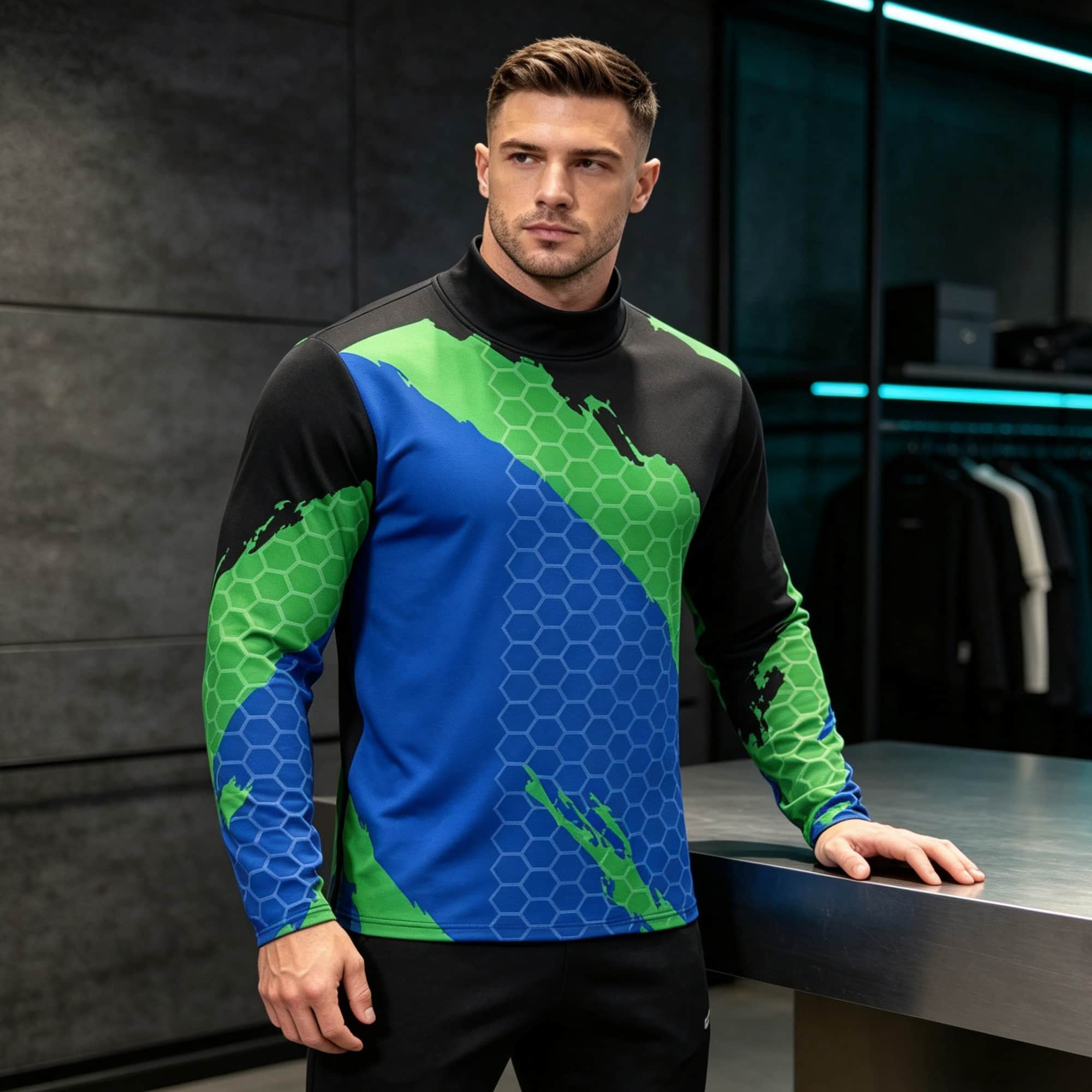 Men Contrast Color Honeycomb T - огляд і ціна Base Layer Top