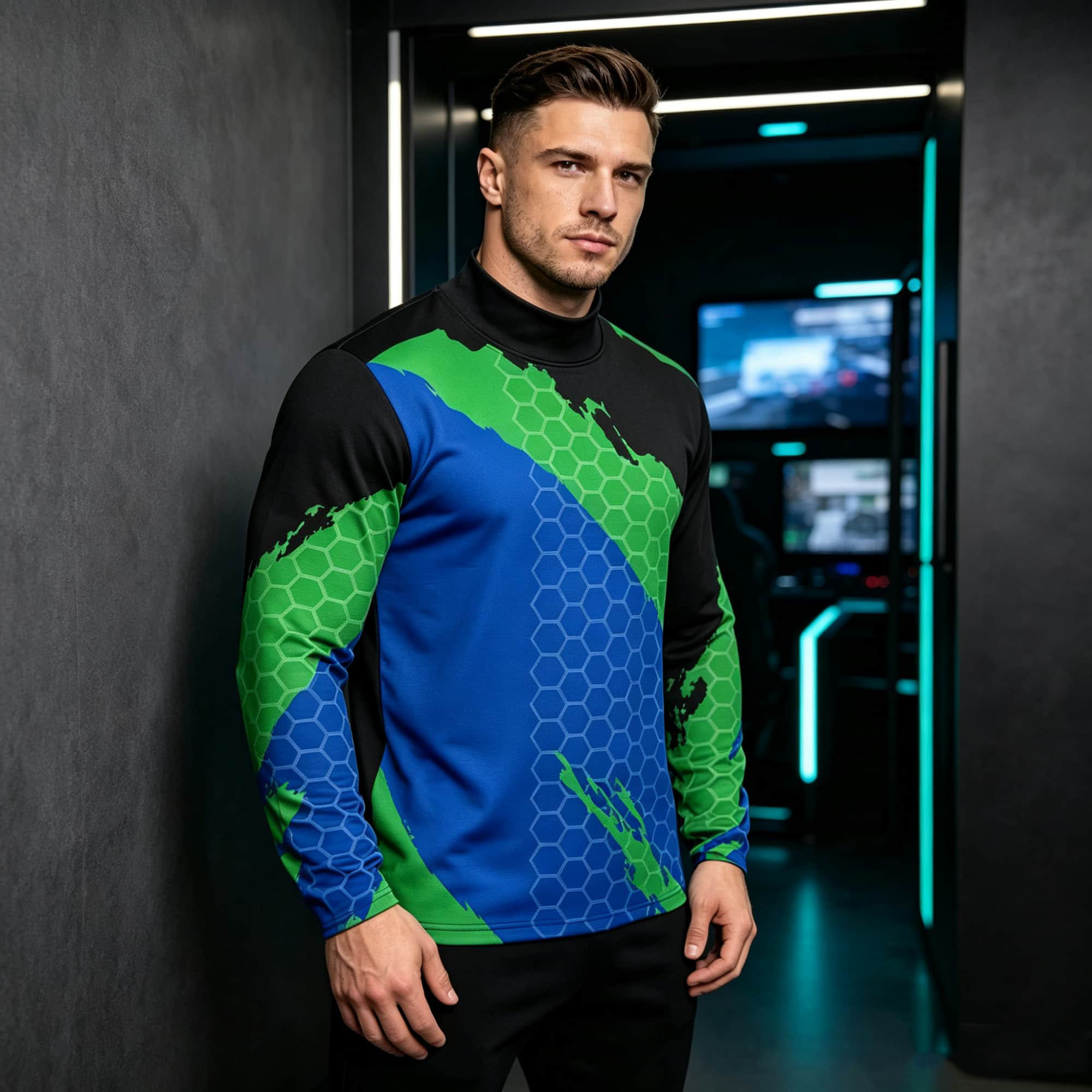Men Contrast Color Honeycomb T - огляд і ціна Base Layer Top