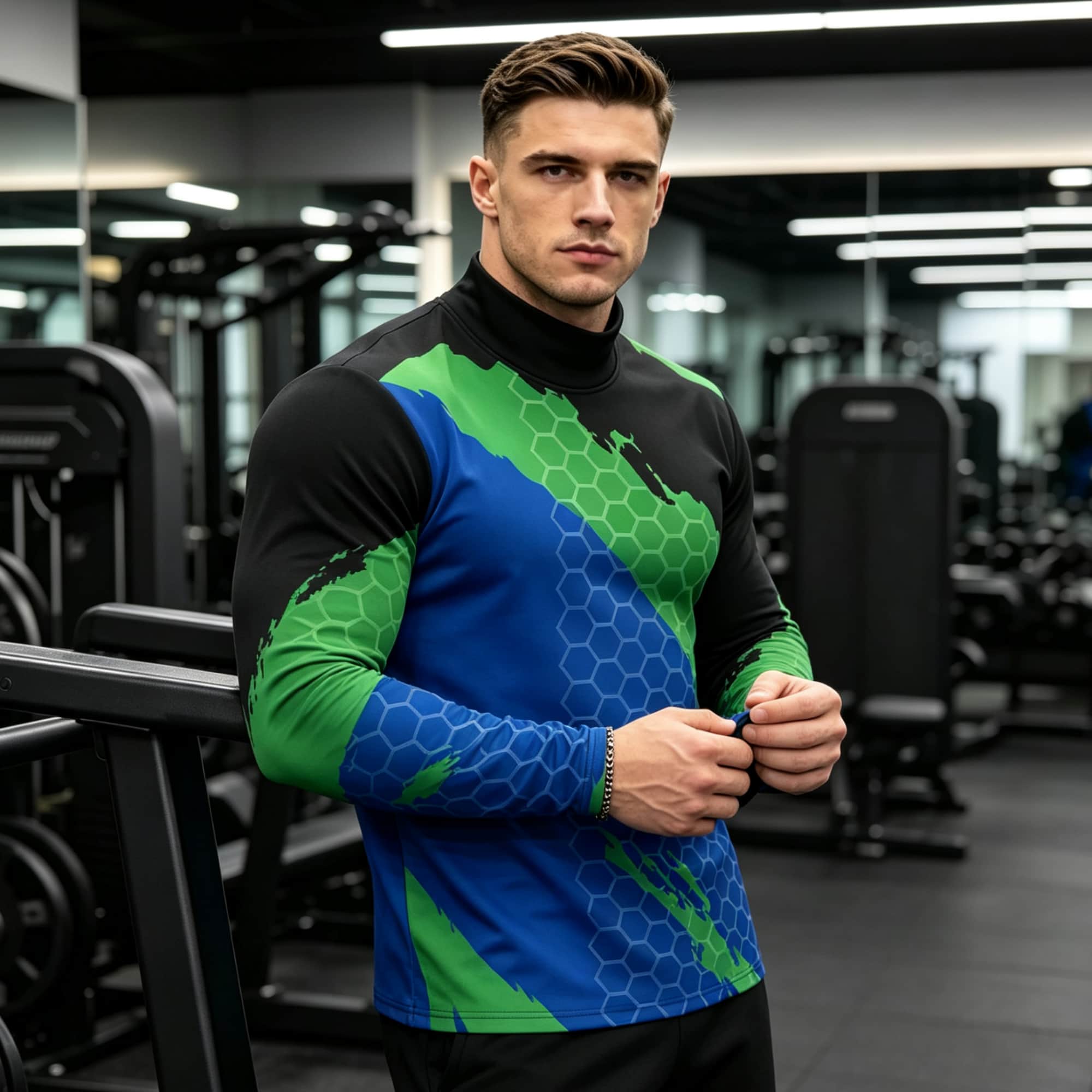 Men Contrast Color Honeycomb T - огляд і ціна Base Layer Top